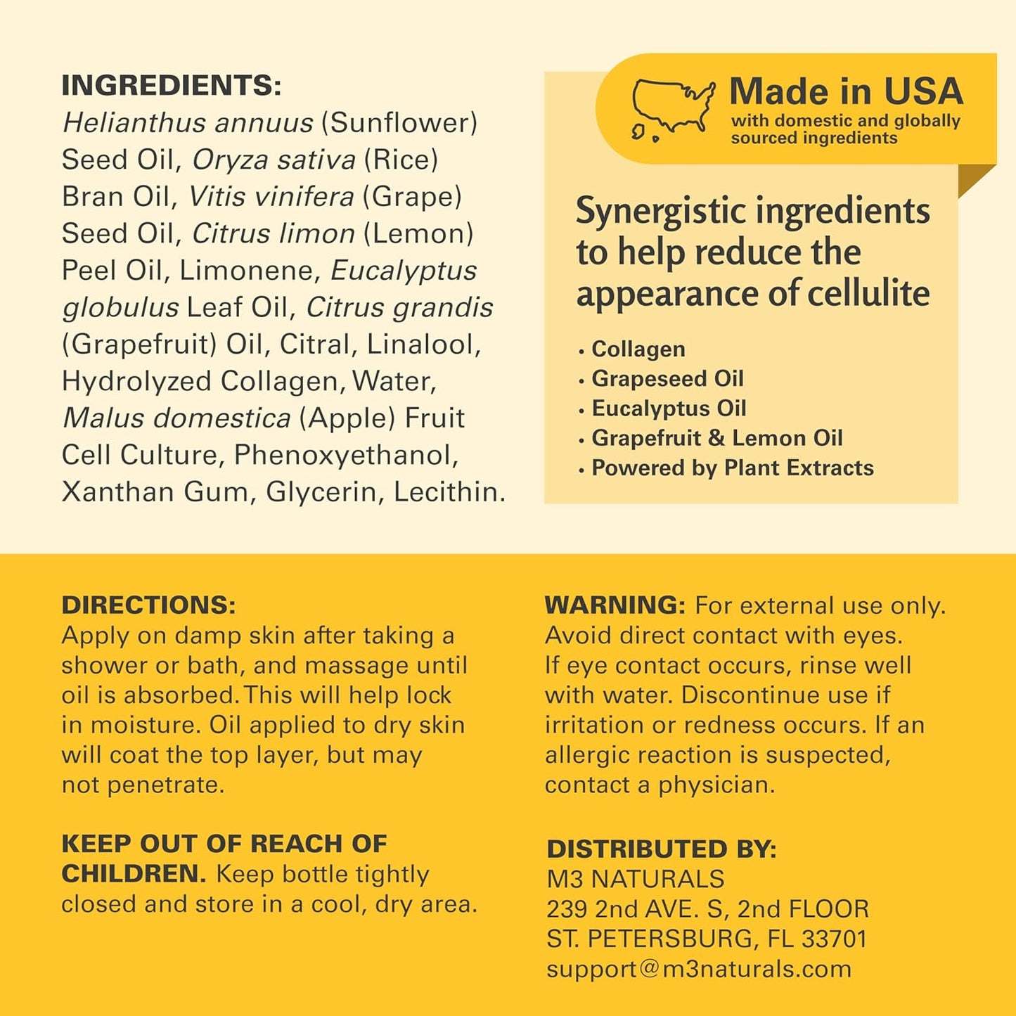 Anti Cellulite Massage Oil - Smooth the Appearance of Cellulite