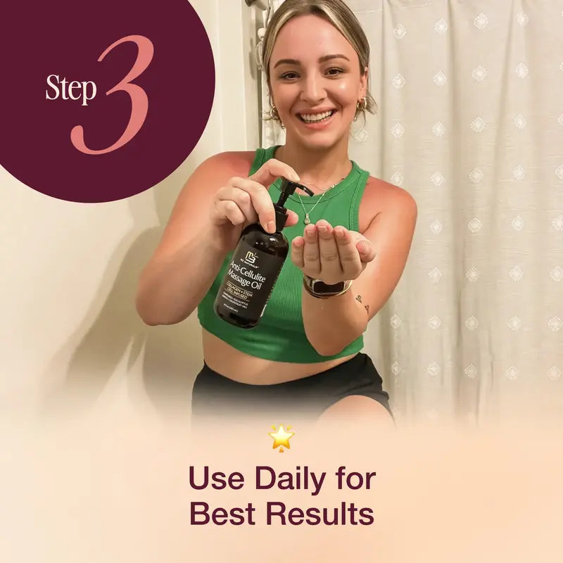 Anti Cellulite Massage Oil - Smooth the Appearance of Cellulite